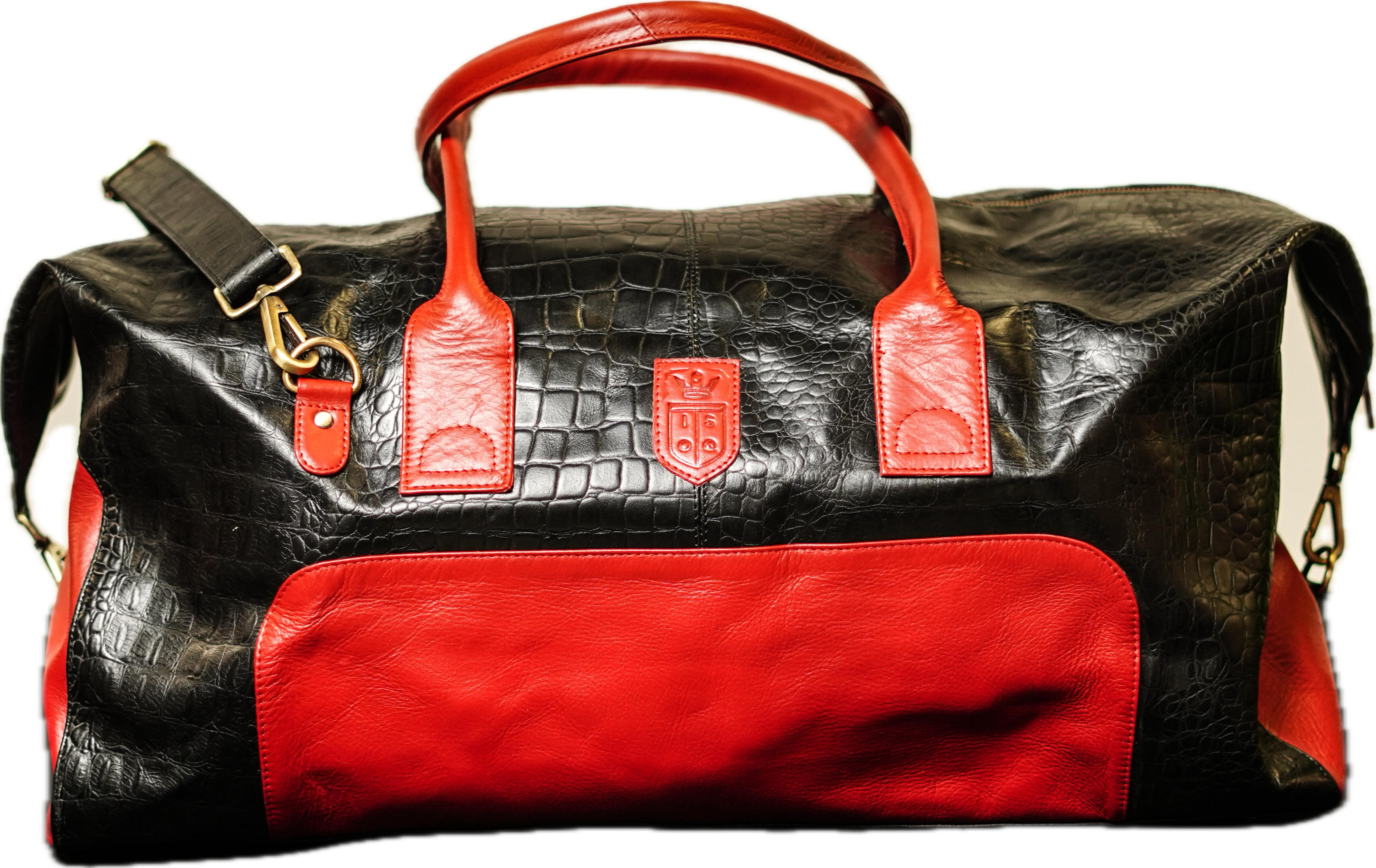 ISOQ Croc Tote Red & Black