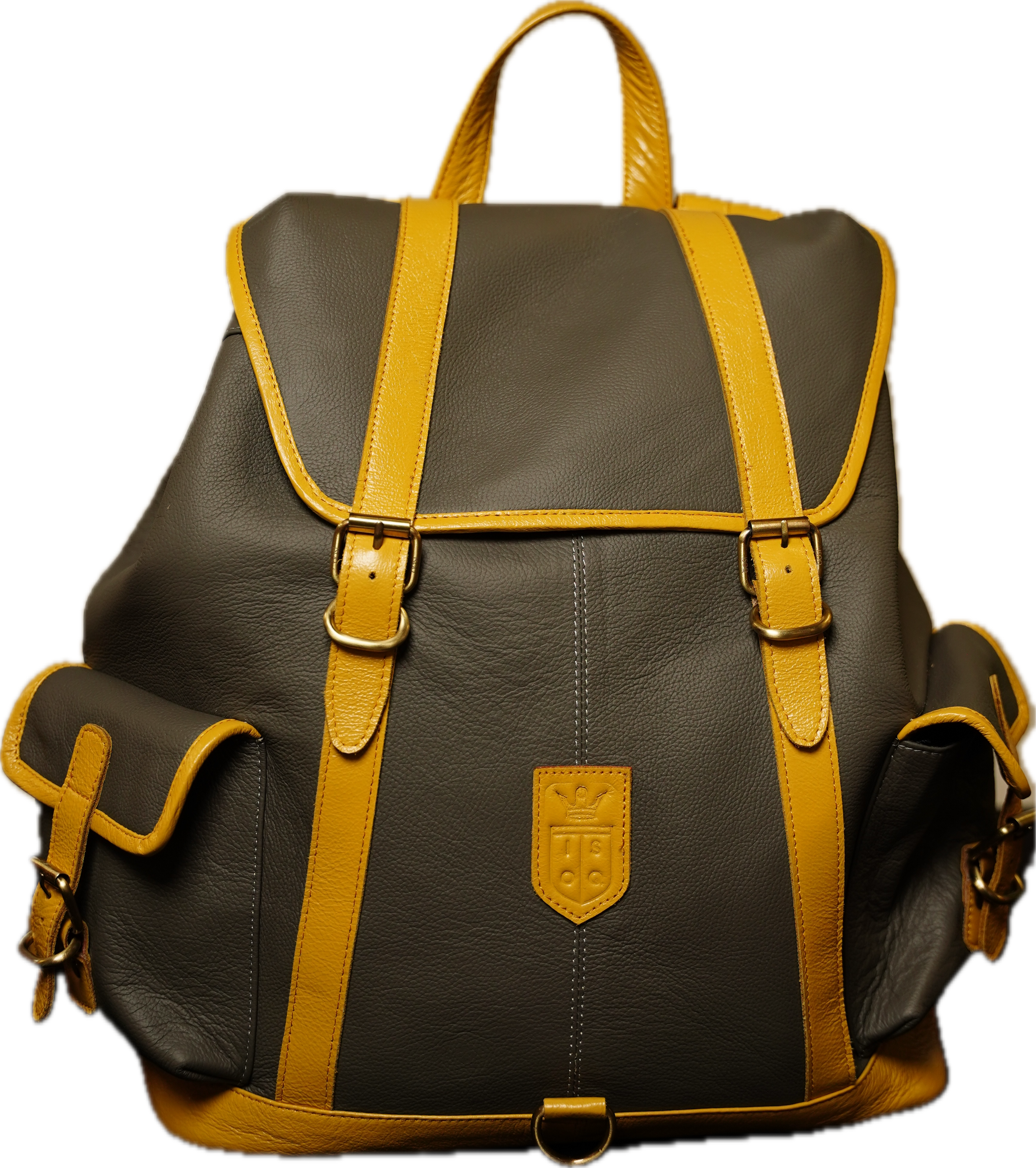 ISOQ Back Pack Grey and Yellow
