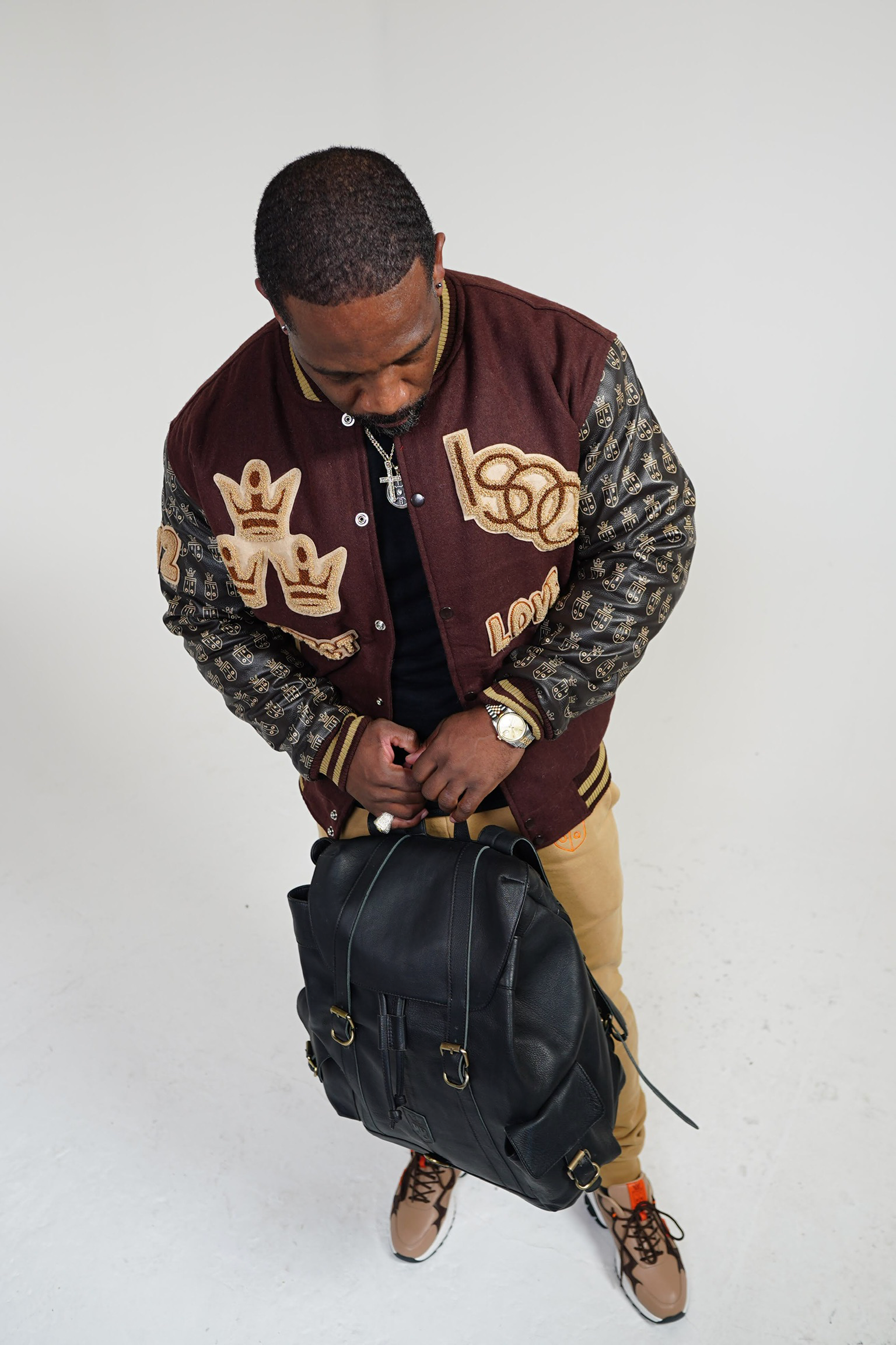 IOSQ LOGO VARSITY Brown / Tan